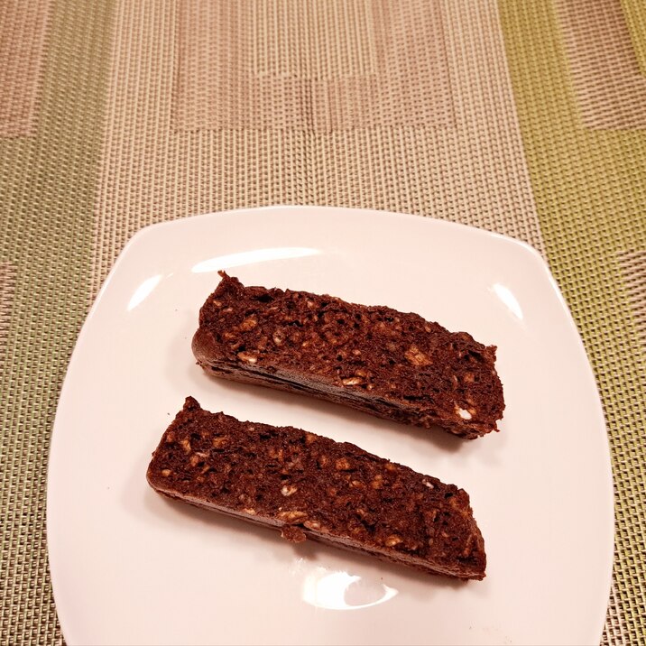 オートミールとココアで!ほろ苦!チョコ蒸しパン